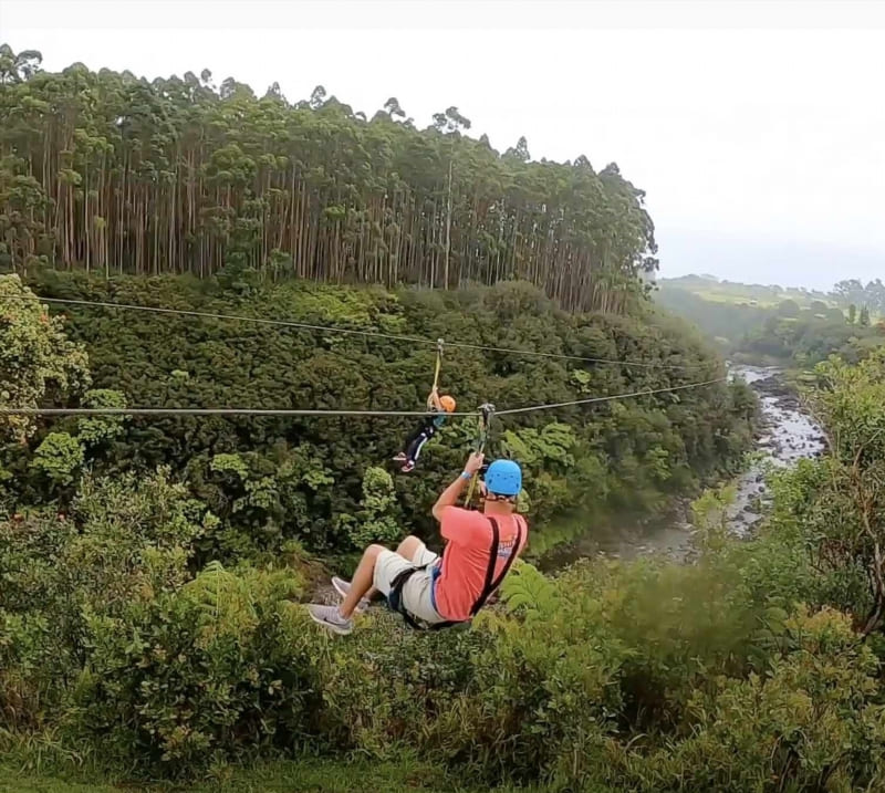 Connecting with Nature While Ziplining